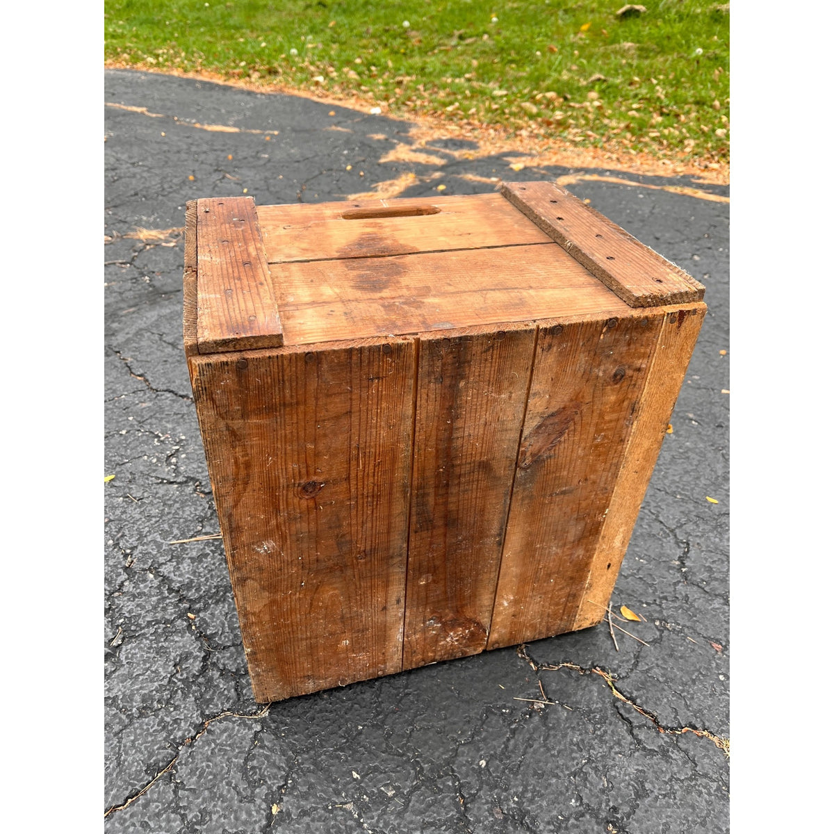Vintage Wooden Oyster Crate Lord Mott Co Baltimore Maryland Box Old Reliable Dog