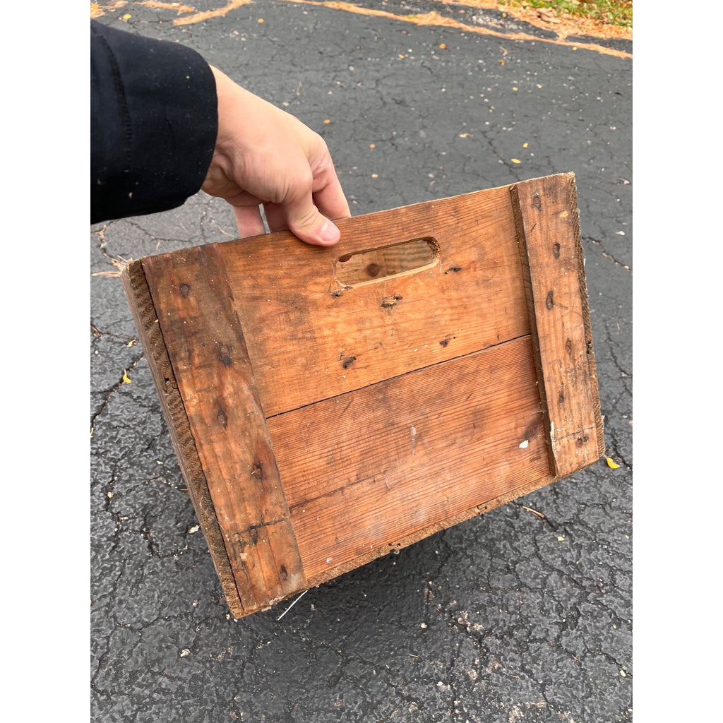 Vintage Wooden Oyster Crate Lord Mott Co Baltimore Maryland Box Old Reliable Dog