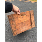Vintage Wooden Oyster Crate Lord Mott Co Baltimore Maryland Box Old Reliable Dog