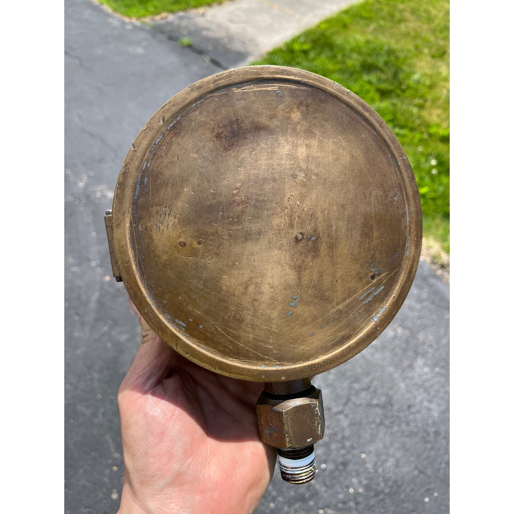 Antique American Hydraulic Steam Gauge Niles Tool Works Hamilton OH Large 6.5"
