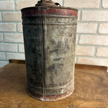 RARE Vintage 1920s Marvo Motor Oil 2 Gallon Galv. Can Baltimore Maryland