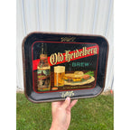 Vintage 1930's Blatz Old Heidelberg Brew Beer Bar Tavern Metal Serving Tray