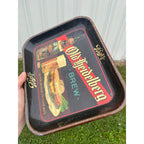 Vintage 1930's Blatz Old Heidelberg Brew Beer Bar Tavern Metal Serving Tray