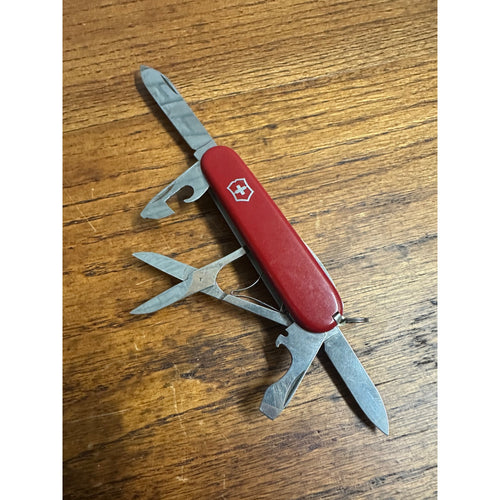 Victorinox Swiss Army Knife Officer Suisse Multi-Tool Red 3-1/2" - Excellent
