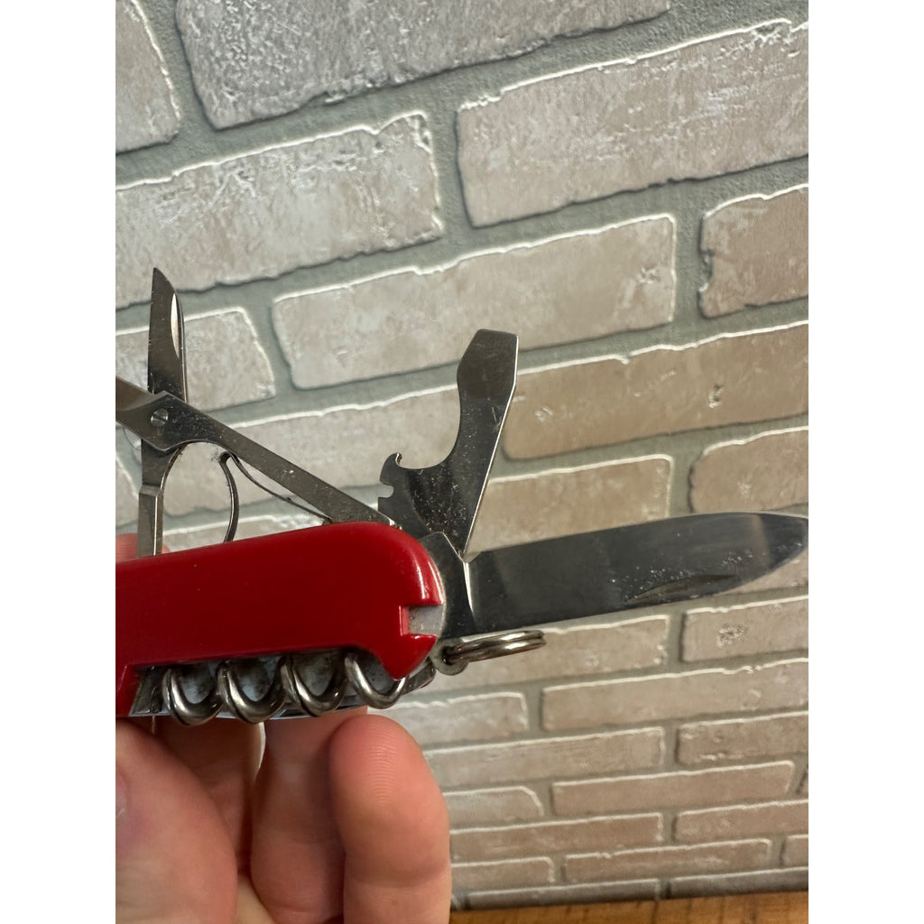 Victorinox Swiss Army Knife Officer Suisse Multi-Tool Red 3-1/2" - Excellent