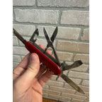 Victorinox Swiss Army Knife Officer Suisse Multi-Tool Red 3-1/2" - Excellent