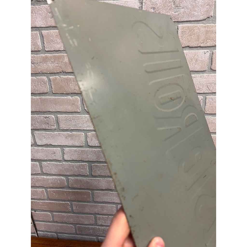 Original Vintage Tootsie Roll Candy Tin Embossed Advertising Sign General Store