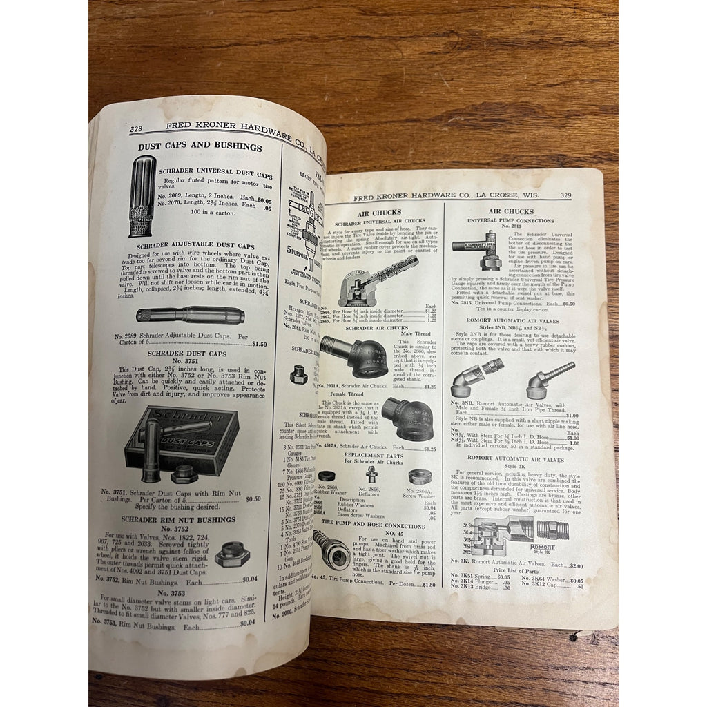 1926 Fred Kroner Hardware Wholesale Catalog Lacrosse, Wisconsin Ford Auto Tools