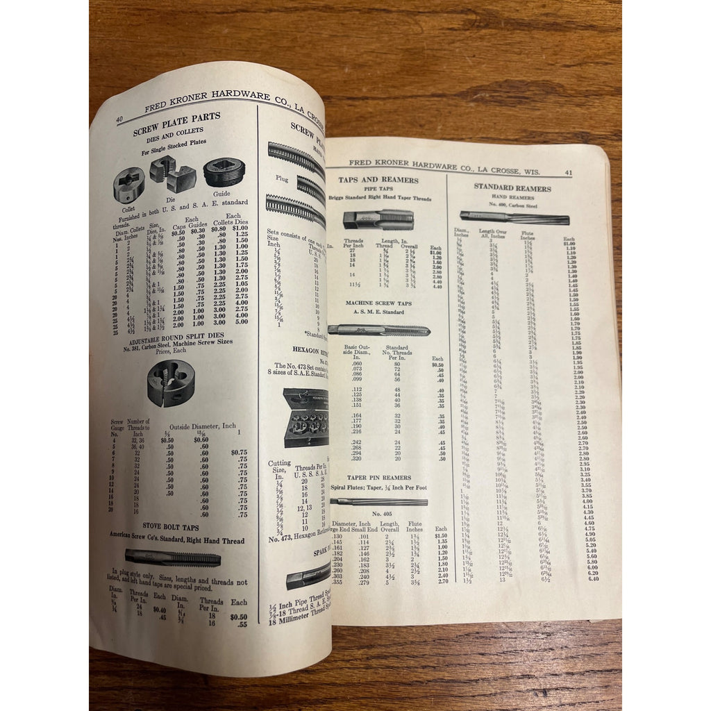 1926 Fred Kroner Hardware Wholesale Catalog Lacrosse, Wisconsin Ford Auto Tools