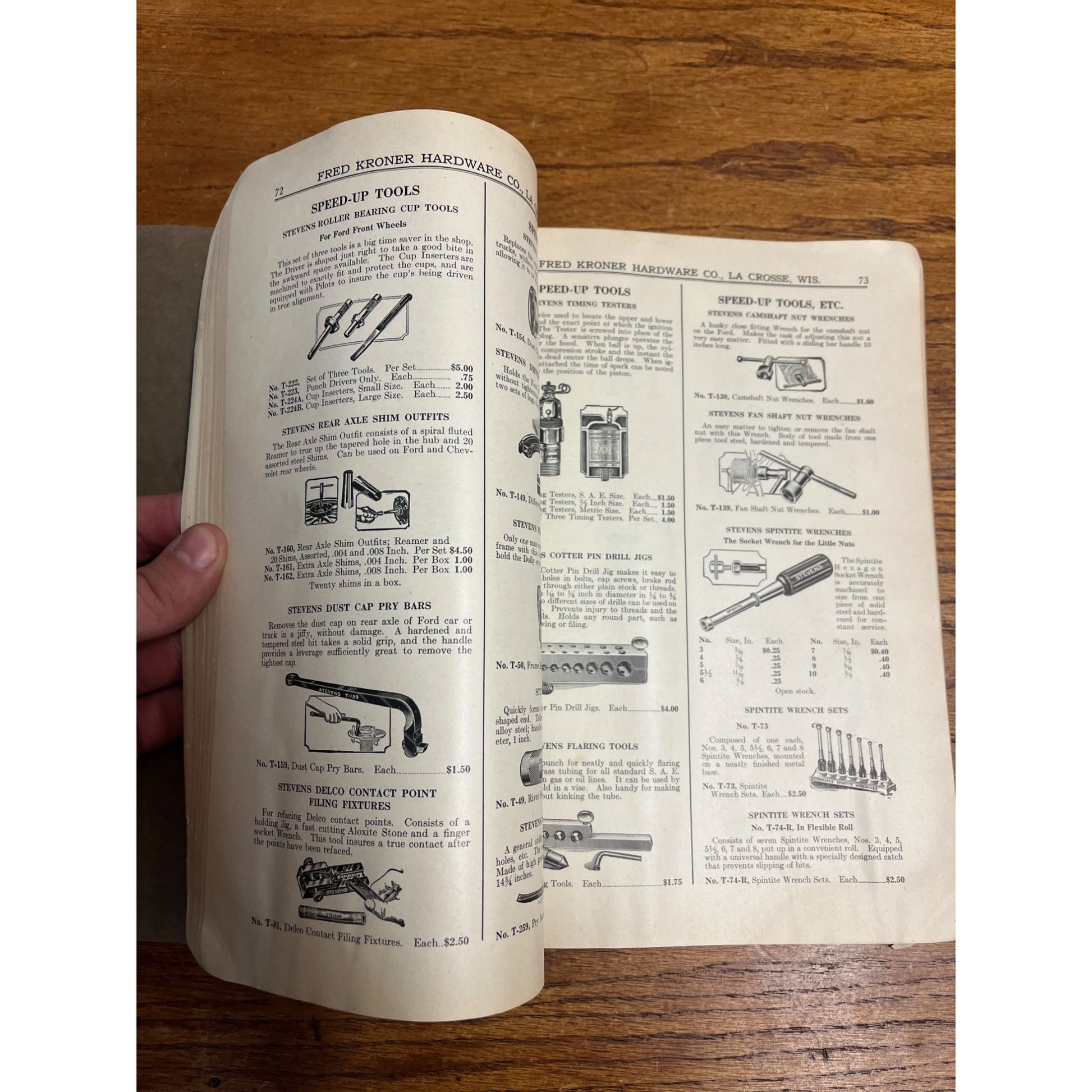 1926 Fred Kroner Hardware Wholesale Catalog Lacrosse, Wisconsin Ford Auto Tools