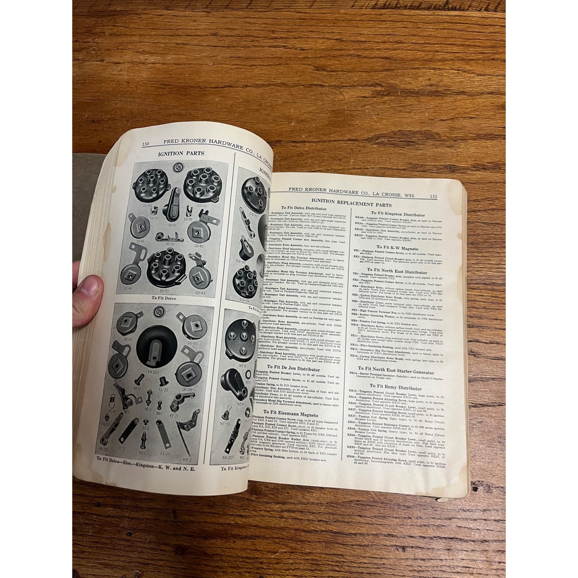 1926 Fred Kroner Hardware Wholesale Catalog Lacrosse, Wisconsin Ford Auto Tools
