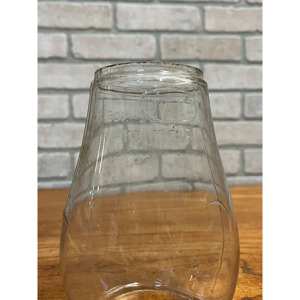 Dietz Fitzall Loc-Nob Clear Glass Lantern Globe Replacement Part