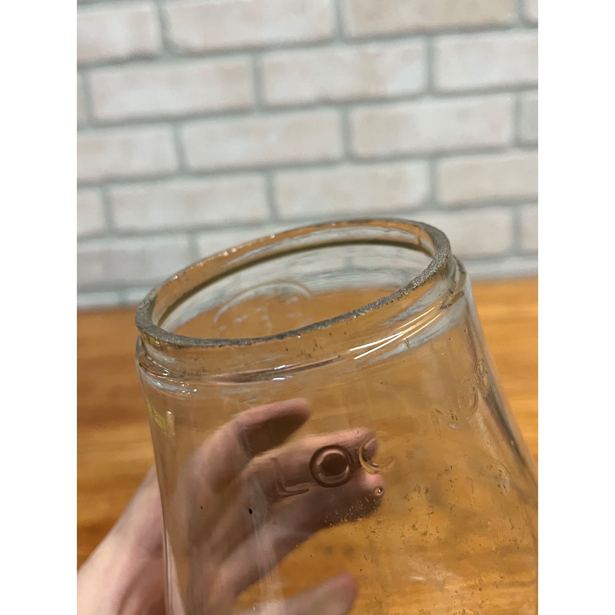 Dietz Fitzall Loc-Nob Clear Glass Lantern Globe Replacement Part