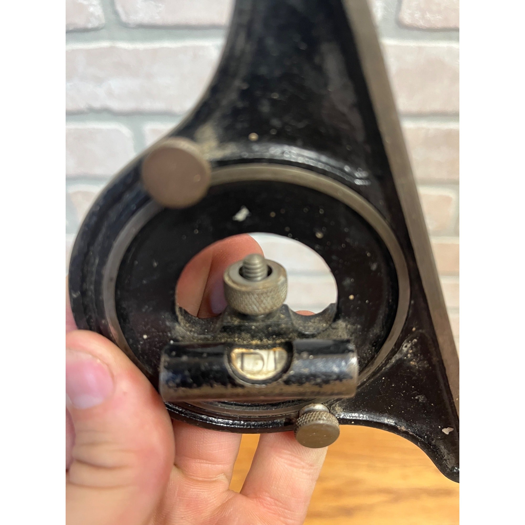 Vintage Machinist Tool Machinist's Protractor Head w/ Bubble Level  - Unbranded