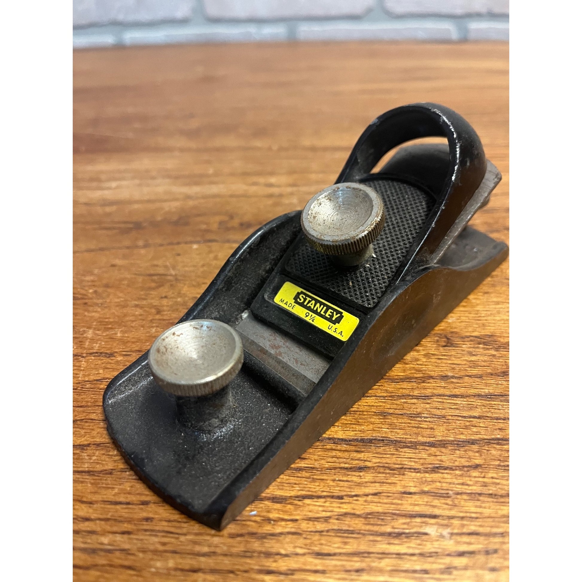 Vintage Stanley No. 9-1/4 Block Plane Adjustable Throat 6.5" Long