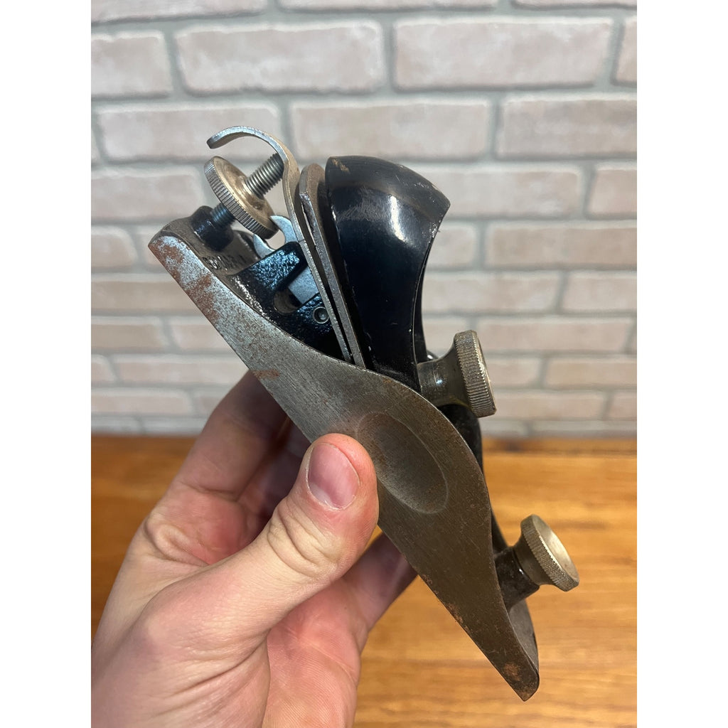 Vintage Stanley No. 9-1/4 Block Plane Adjustable Throat 6.5" Long