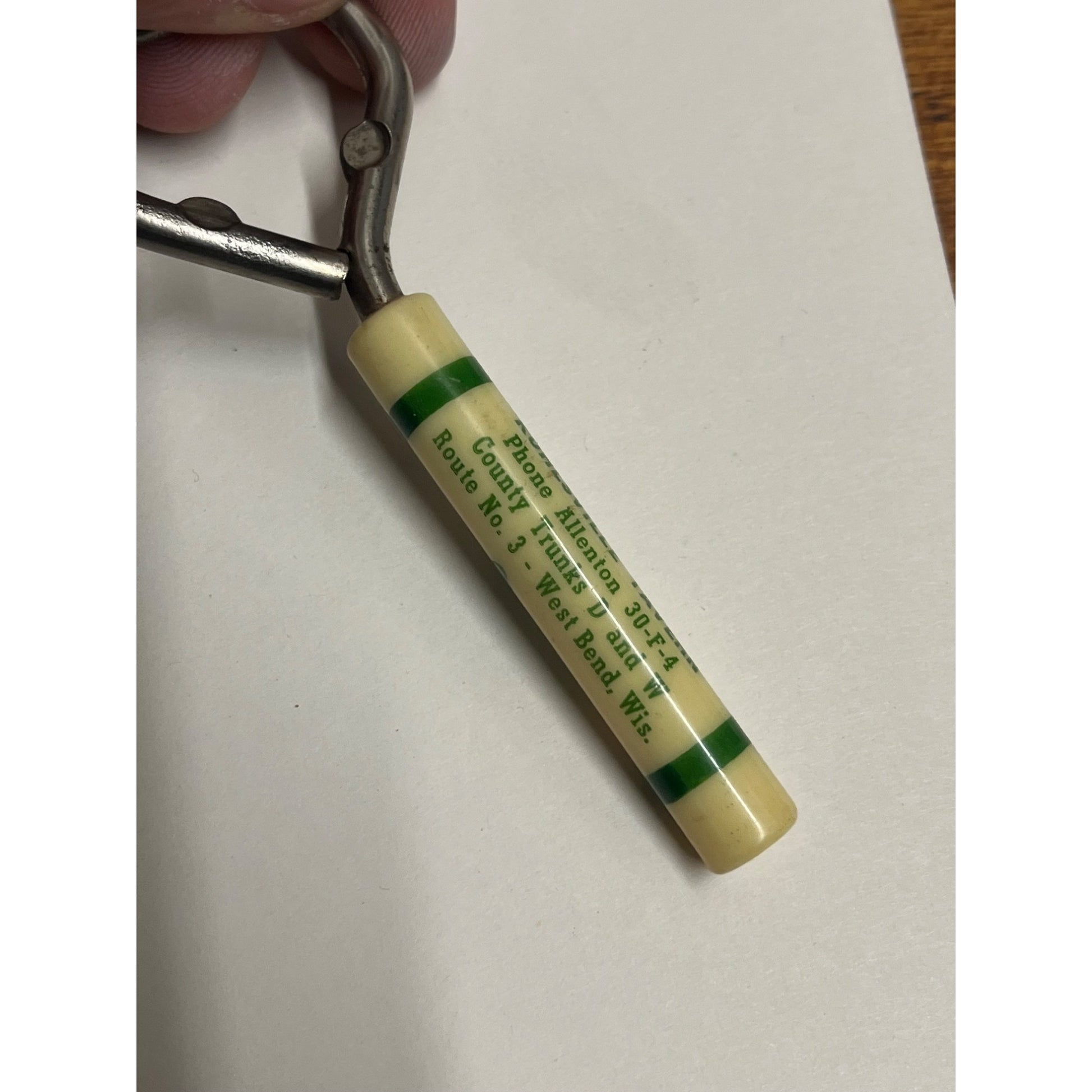 Vintage Luepke's Tavern Kohlsville West Bend Wisconsin Advertising Bottle Opener