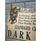 1912 - STANDARD BREWING CO. - SCRANTON PA - CHRISTMAS DARK BEER - PAPER AD
