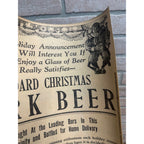 1912 - STANDARD BREWING CO. - SCRANTON PA - CHRISTMAS DARK BEER - PAPER AD