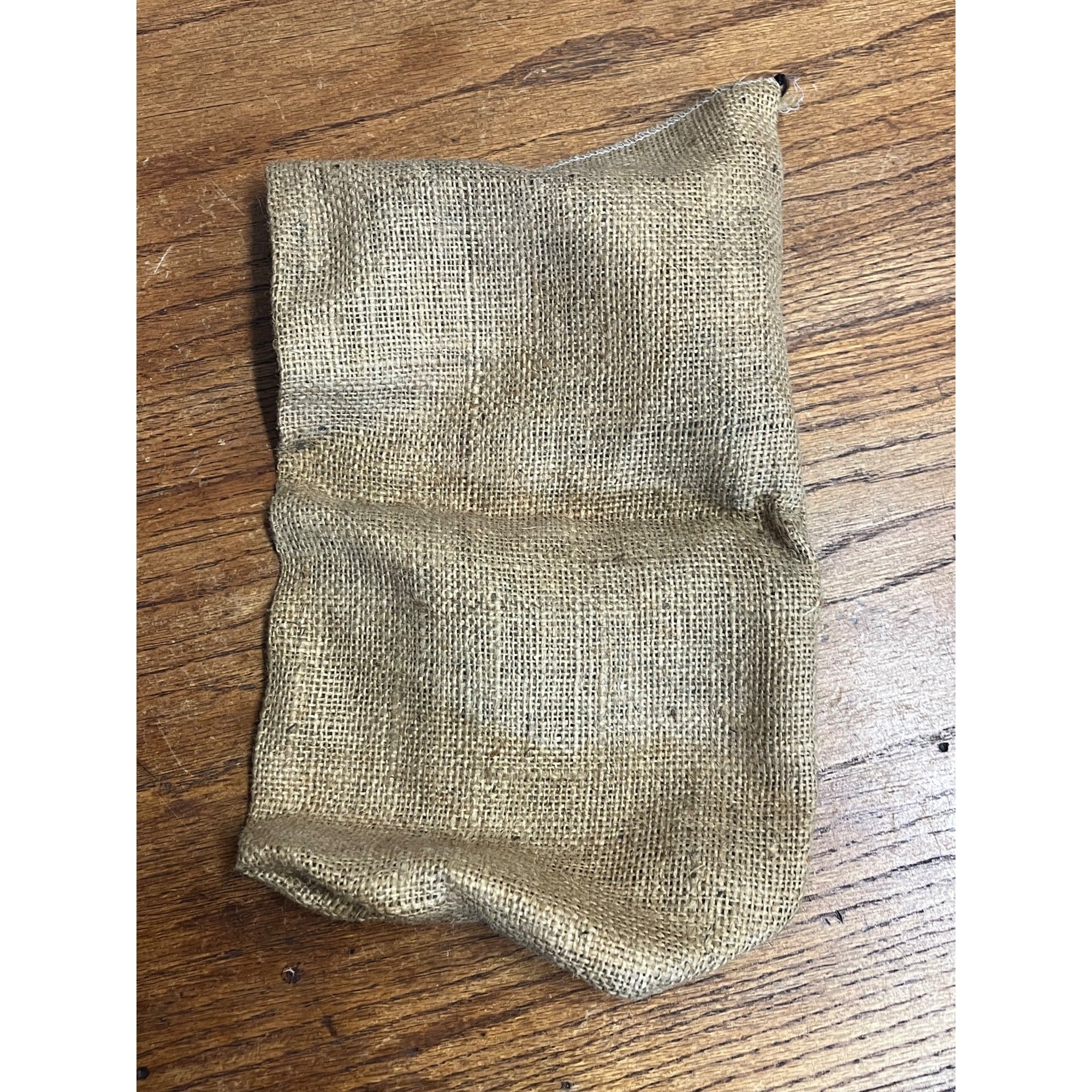 Vintage Rustic Planters Salted Roasted Peanuts Burlap Bag Sack 1 lb 8 oz