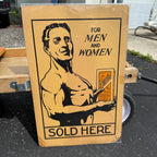 Vintage Early 1900s Vigorite Iron Tonic Medicine Drug Store Advertising Sign