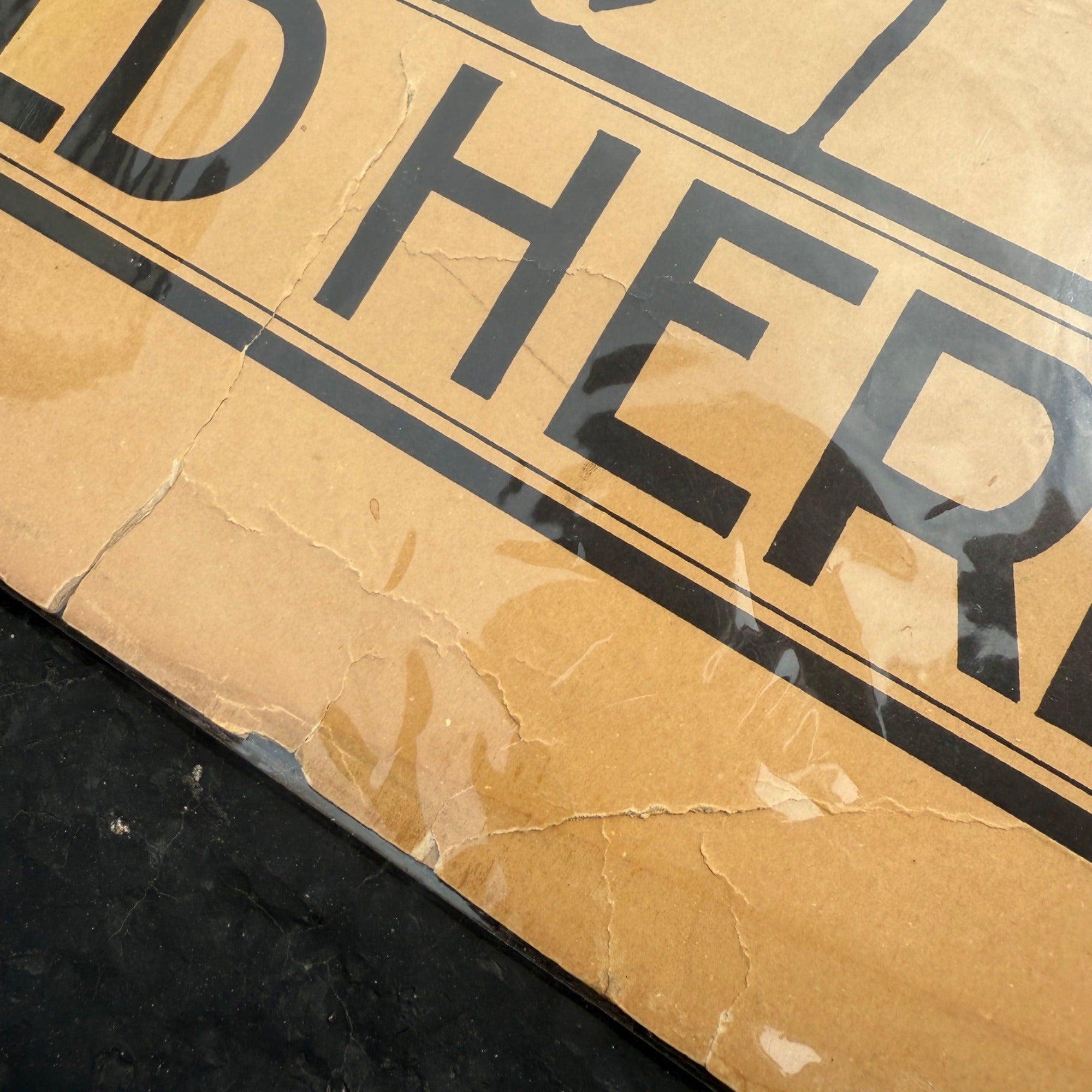 Vintage Early 1900s Vigorite Iron Tonic Medicine Drug Store Advertising Sign