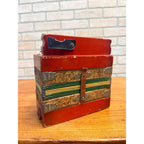 Antique 1930s Tombo Miniature Accordion Japan Childs Toy Button Accordion