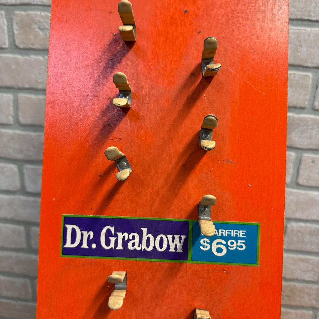 Dr Grabow Vintage Pipe Tobacco Smoking Display Stand Sign Retail Advertising.