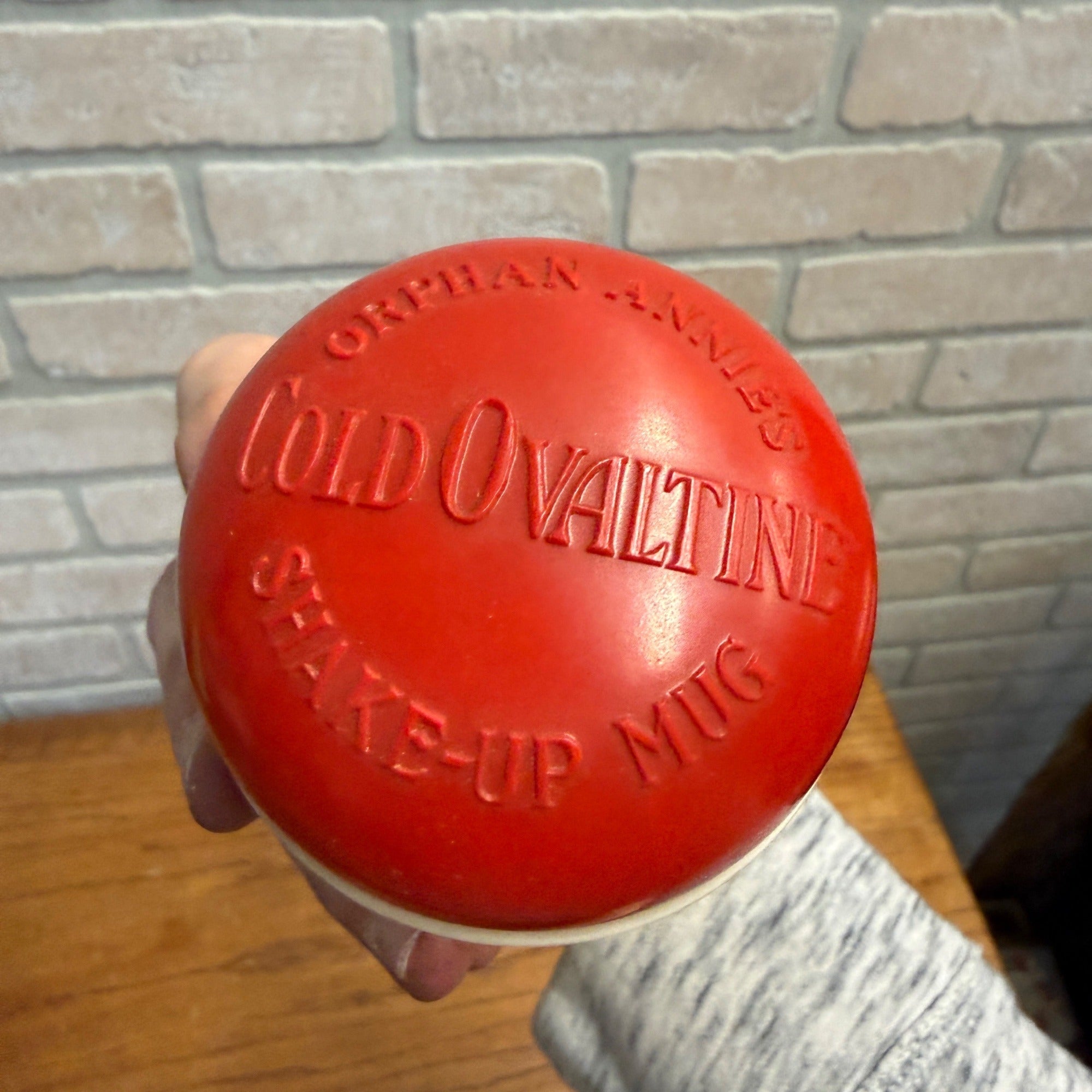 Vintage Little Orphan Annie Cold Ovaltine Shake Up Mug Cup Beetleware