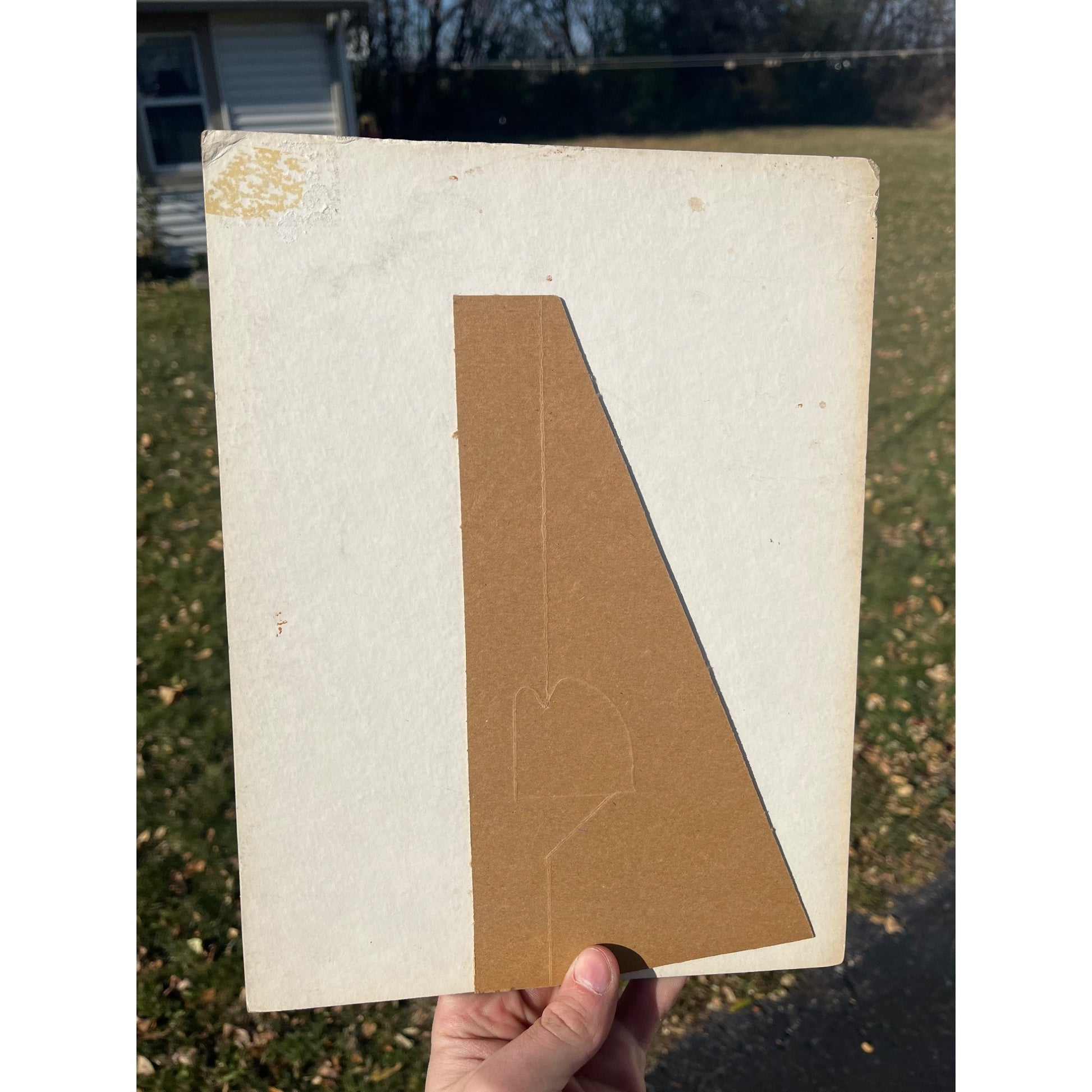 Vintage Electroplating Baby Shoes Cardboard Advertising Easelback Sign Store Display