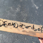 Antique Primitive Blacksmith Branding Wrought Iron Letters & Wall Rack Folk Art