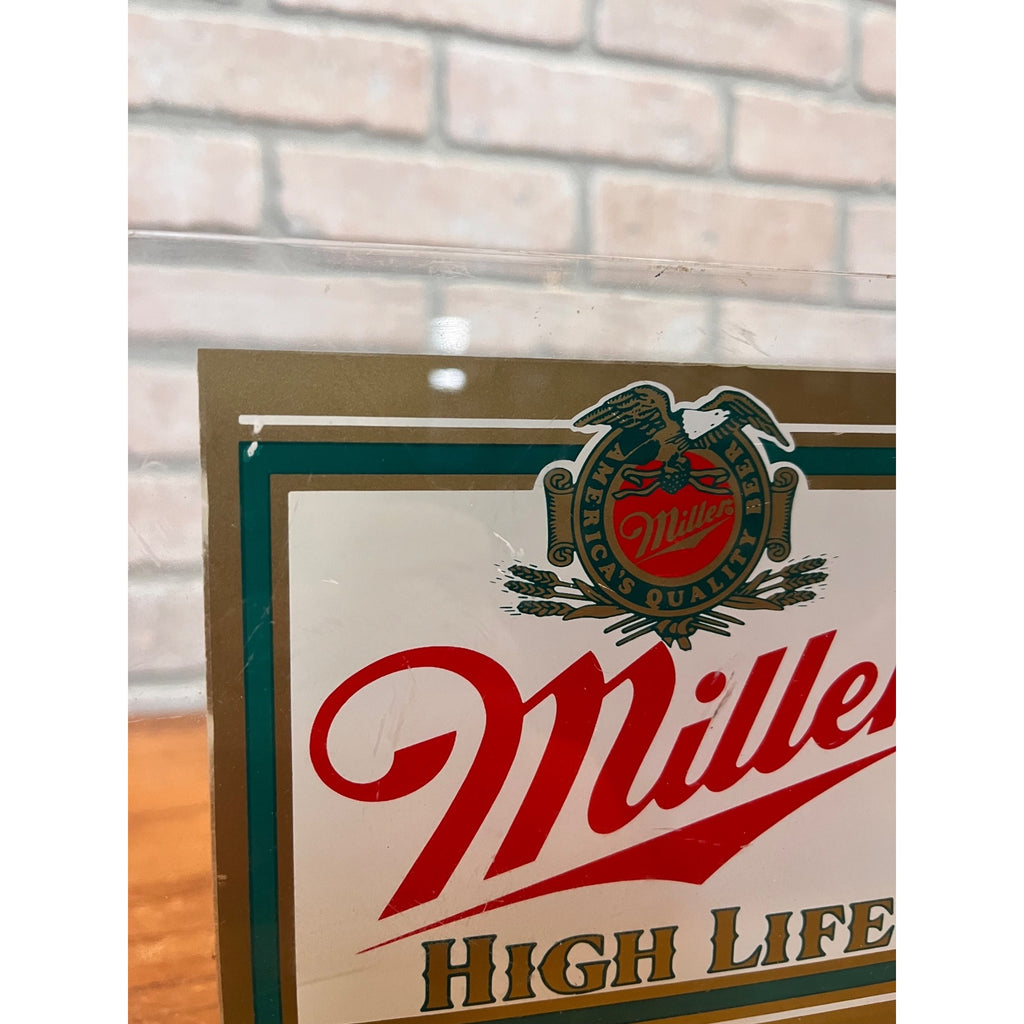 Vintage Miller High Life Beer Desk Lamp Sign Digital Clock Bar Sign w Task Light