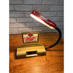 Vintage Miller High Life Beer Desk Lamp Sign Digital Clock Bar Sign w Task Light