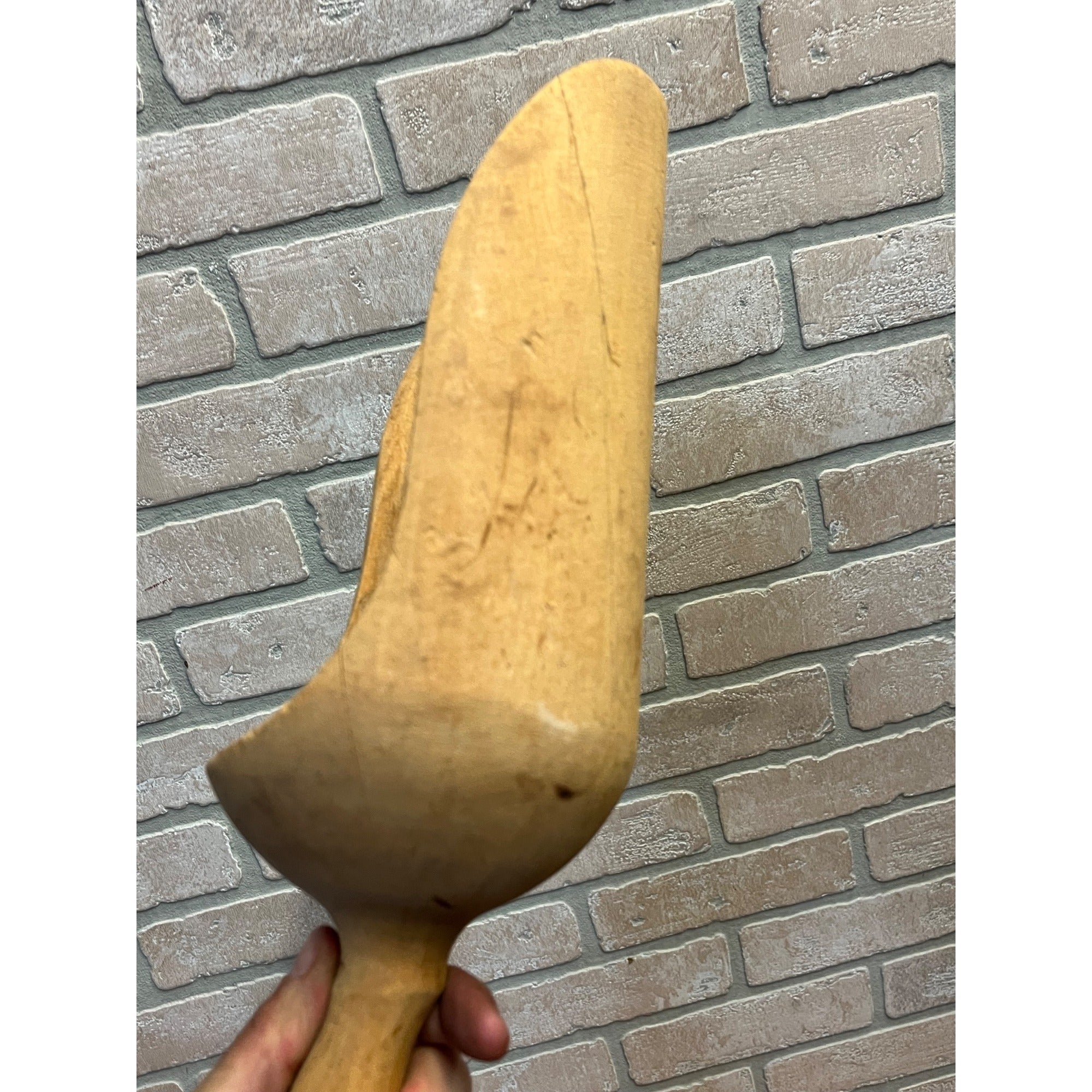 Antique Vintage Hand-Carved Wooden Scoop Primitive Decor