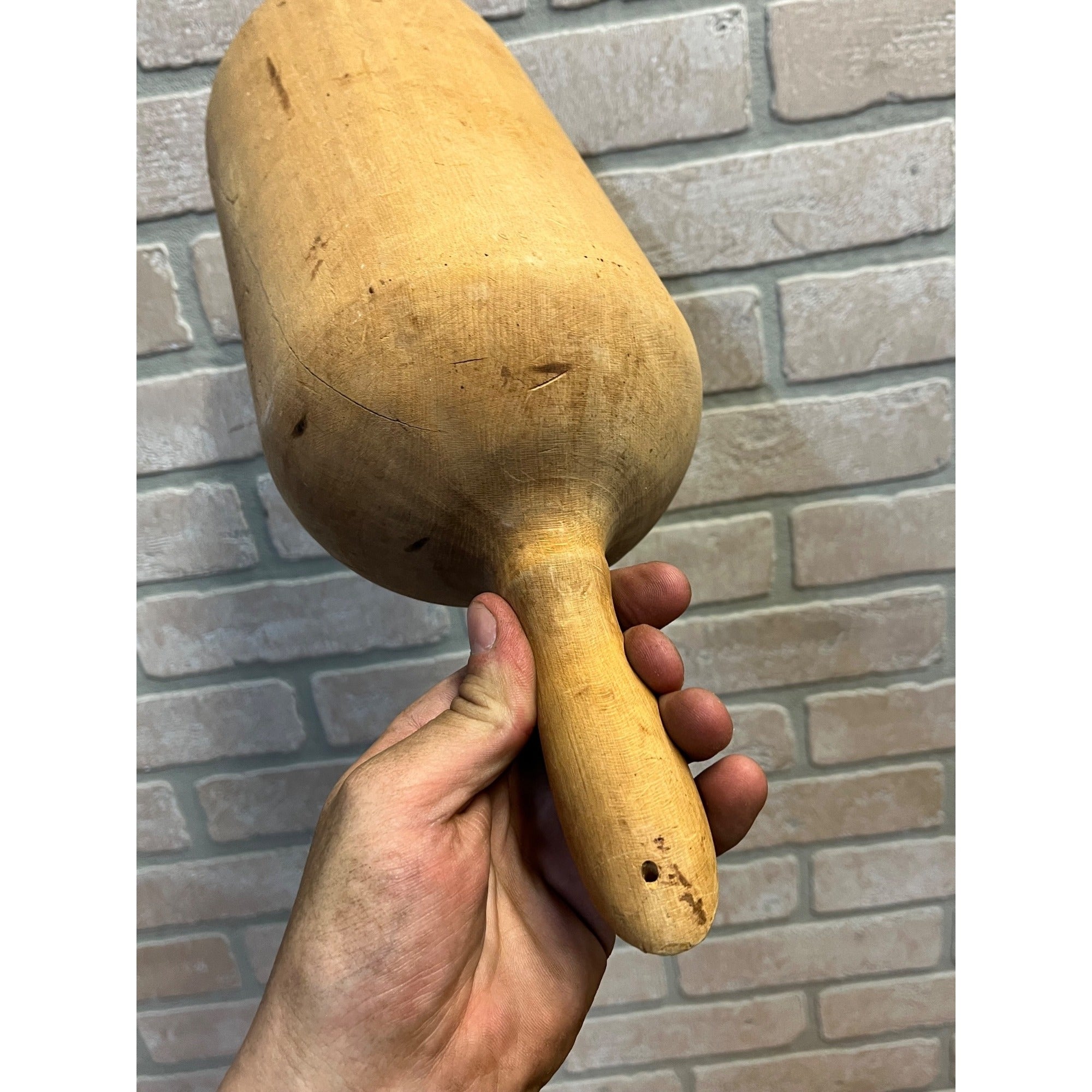 Antique Vintage Hand-Carved Wooden Scoop Primitive Decor