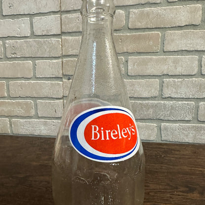 Bireley's Bireleys 24 oz Red Logo Soda Pop Juice Bottle Embossed Large Version