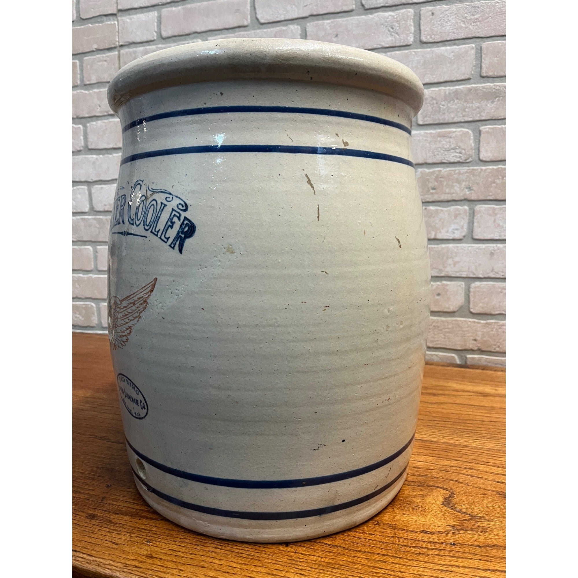 Red Wing Stoneware 6 Gallon Water Cooler Crock Primitive Farmhouse Antique