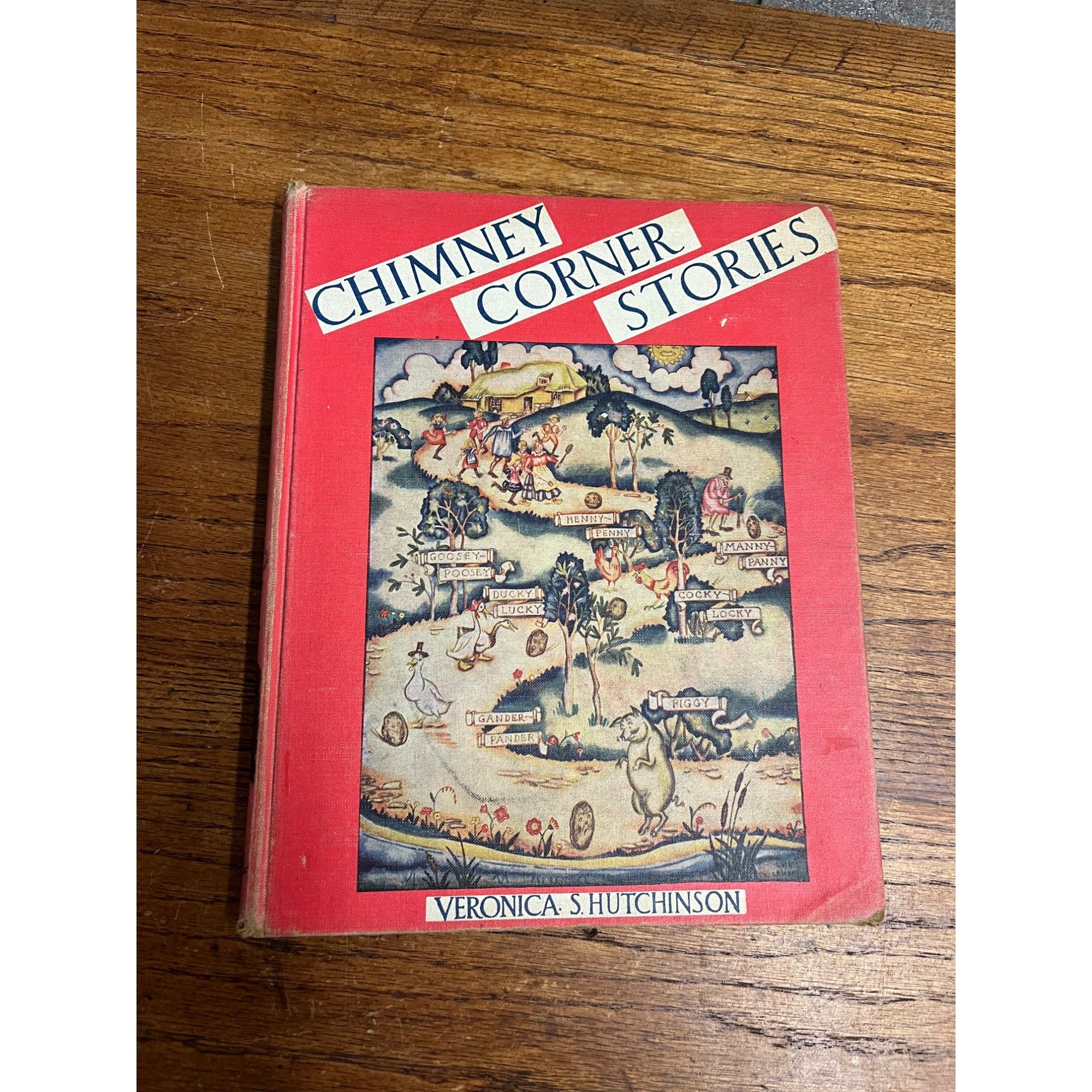 Vintage 1925 Chimney Corner Stories Children's Book Hardcover Hutchinson