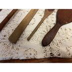 Antique Primitive Lot (6) Wooden Carved Spoons Farmhouse Kitchen Decor Country