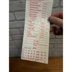 RARE Vintage 1960s McDonalds System Food Order Paper Receipt Slash M Logo