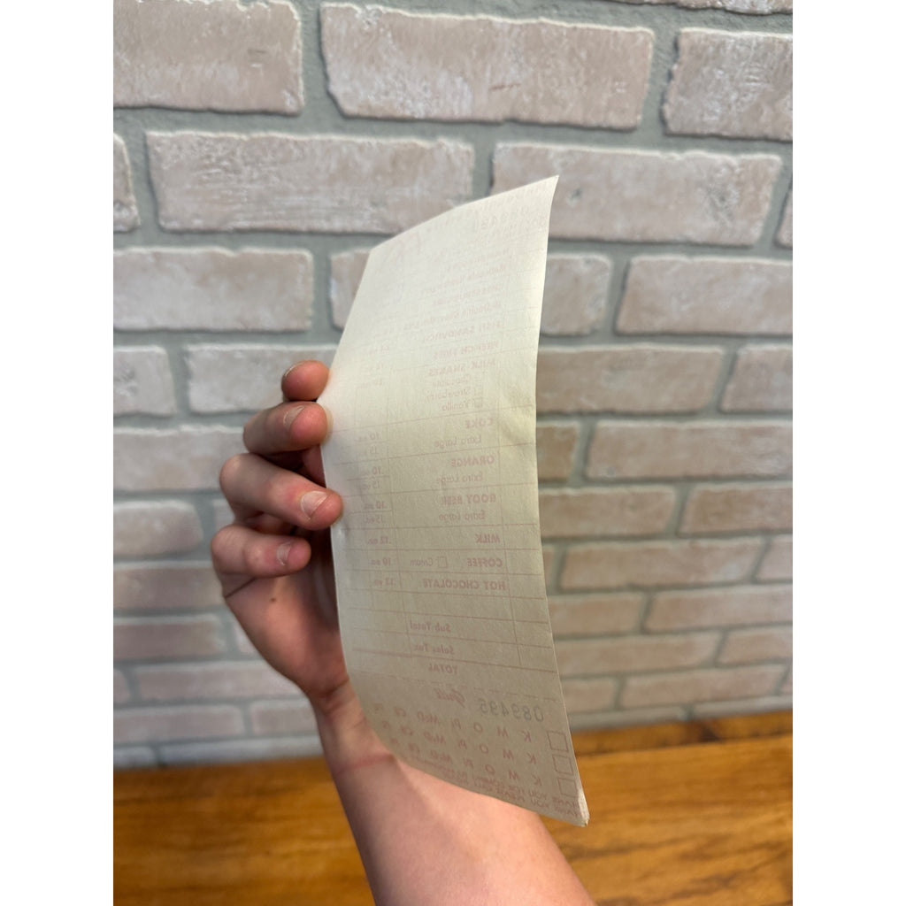 RARE Vintage 1960s McDonalds System Food Order Paper Receipt Slash M Logo