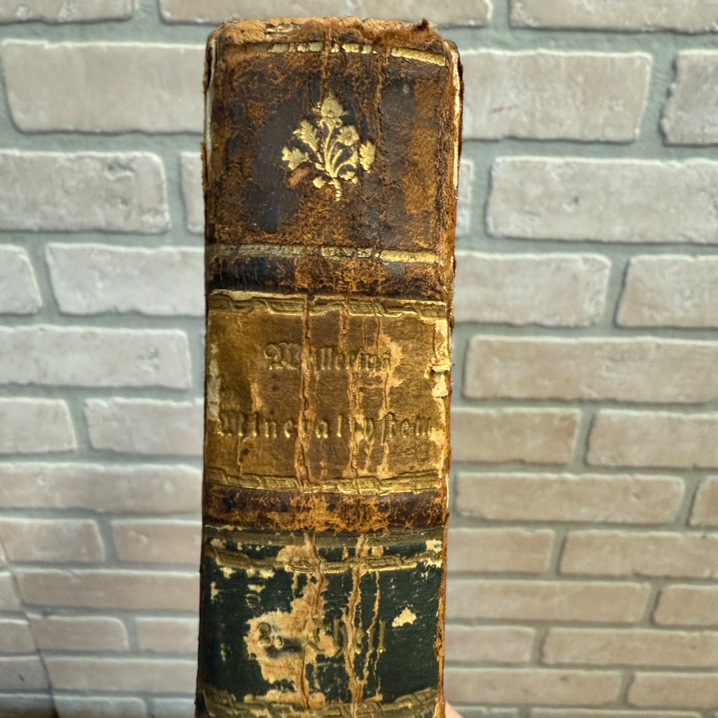 Antique 1783 Study of Minerals & Fossils Book Mineral System