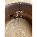 Vintage Sisson's Milwaukee Fine Panama Straw Gambler Hat Telescope Crown 7-1/8 "Pana Cool"