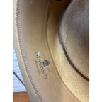 Vintage Sisson's Milwaukee Fine Panama Straw Gambler Hat Telescope Crown 7-1/8 "Pana Cool"