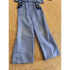 Vintage Blue Lone Ranger Halloween Costume Cowboy Size 8 EN 18985 1950s