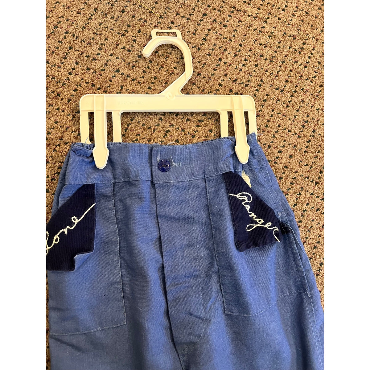 Vintage Blue Lone Ranger Halloween Costume Cowboy Size 8 EN 18985 1950s