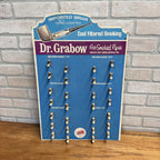 Dr Grabow Vintage Pipe Tobacco Smoking Display Stand Sign Retail Advertising.
