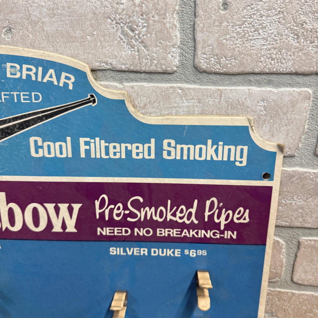 Dr Grabow Vintage Pipe Tobacco Smoking Display Stand Sign Retail Advertising.