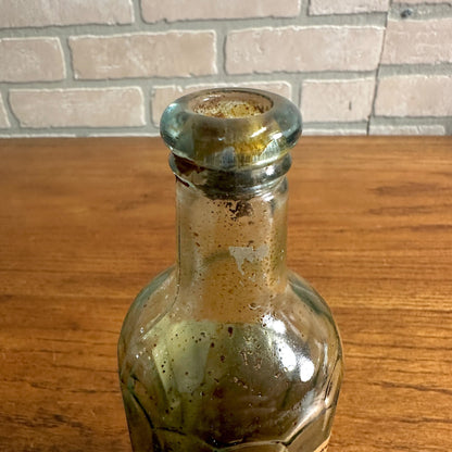 Antique HANFORD'S BALSAM OF MYRRH Pharmacy MEDICAL BOTTLE W/ LABEL Medicine