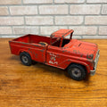 Vintage Buddy L Pressed Steel Toy Zoo Red Pickup Truck Toy -- Parts/Repair